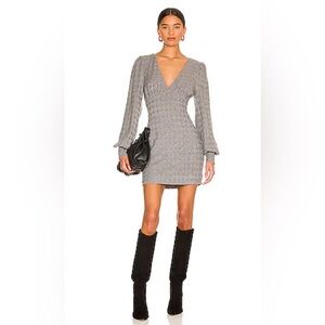 NWT MAJORELLE Lucie Mini Dress in Heathered Grey | REVOLVE